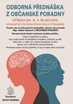 Odborná přednáška z občanské poradny – 24. dubna od 16.30 hodin