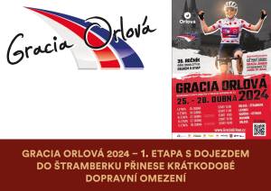Gracia Orlová 2024 – 1. etapa s dojezdem do Štramberku přinese krátkodobé dopravní omezení