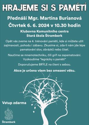 Trénink paměti – 6. června 2024 od 10.30 hodin