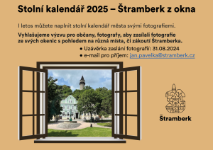 Stolní kalendář 2025 – „Štramberk z okna“