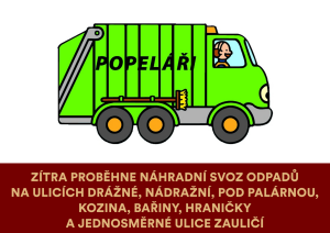 Zítra proběhne náhradní svoz odpadů