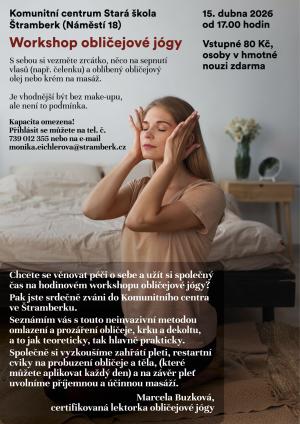 Obličejová jóga – 15. dubna od 17 hodin